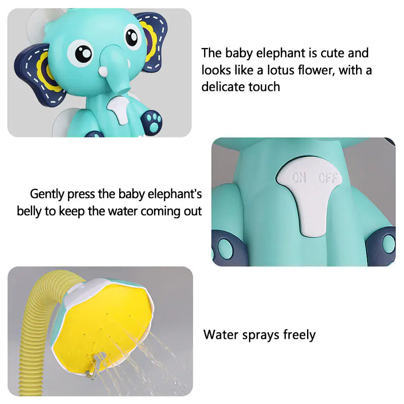 Elephant Fun Bath Shower Toy