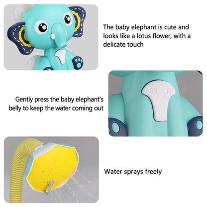 Elephant Fun Bath Shower Toy