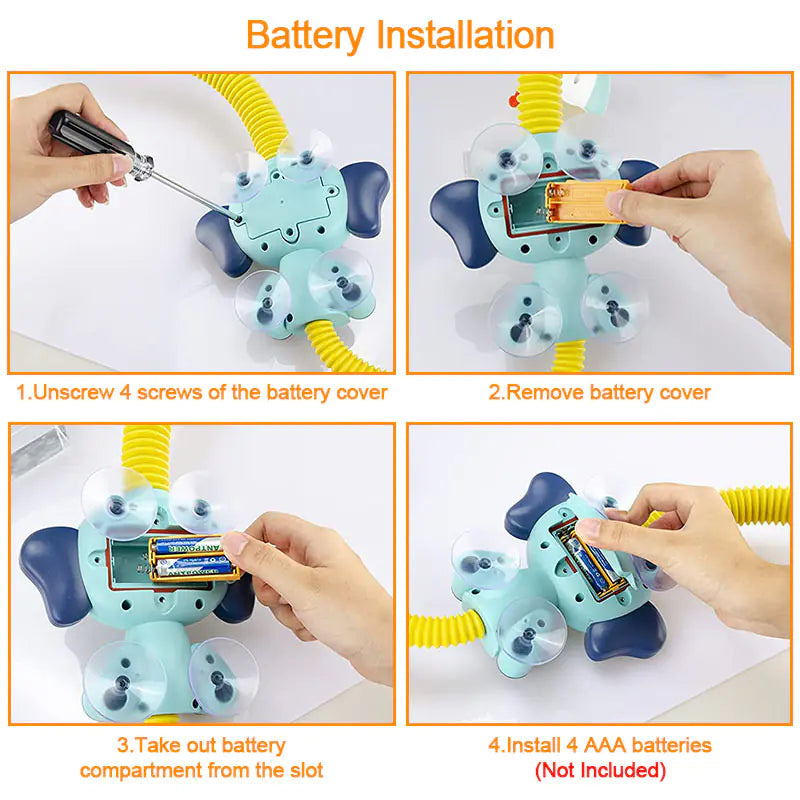 Elephant Fun Bath Shower Toy