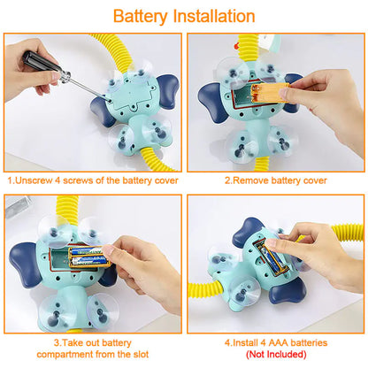 Elephant Fun Bath Shower Toy